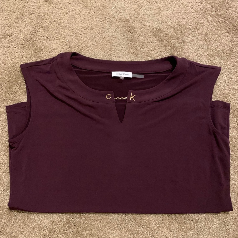 Purple Calvin Klein Shirt